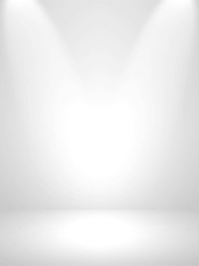 Gri ve beyaz arka plan. Web tasarım şablonları için soyut gümüş arkaplan, noel, sevgililer günü, ürün stüdyosu odası ve düzgün gradyan renkte iş raporu. Gümüş gradyan boşluk veya ürün tasarımı tanıtımı için Gradyan oda beyazı