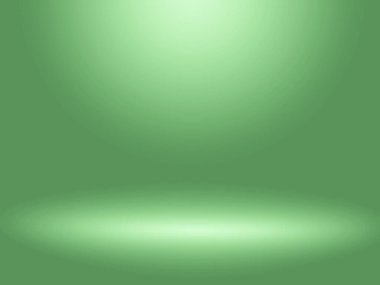 Yeşil arka plan. Web tasarım şablonları için soyut yeşil arkaplan, Noel, sevgililer günü, ürün stüdyosu odası ve düzgün gradyan renkte iş raporu. Ürün tasarımı tanıtımı için yeşil gradyan alanı veya Gradyan odası yeşil