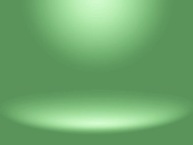 Yeşil arka plan. Web tasarım şablonları için soyut yeşil arkaplan, Noel, sevgililer günü, ürün stüdyosu odası ve düzgün gradyan renkte iş raporu. Ürün tasarımı tanıtımı için yeşil gradyan alanı veya Gradyan odası yeşil