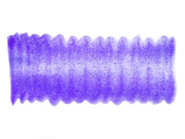 Mavi suluboya karalama dokusu. Beyaz arka planda soyut suluboya. Bu bir el çizimi. Mavi soyut suluboya arkaplan