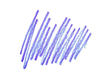 Beyaz arkaplanda soyut renkli kalemler. Renkli kalem dokusu. Bu bir el çizimi. Mavi renkli kalem arkaplanı