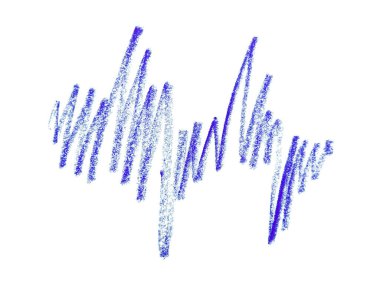 Beyaz arkaplanda soyut renkli kalemler. Renkli kalem dokusu. Bu bir el çizimi. Mavi renkli kalem arkaplanı