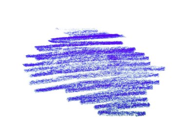 Beyaz arkaplanda soyut renkli kalemler. Renkli kalem dokusu. Bu bir el çizimi. Mavi renkli kalem arkaplanı