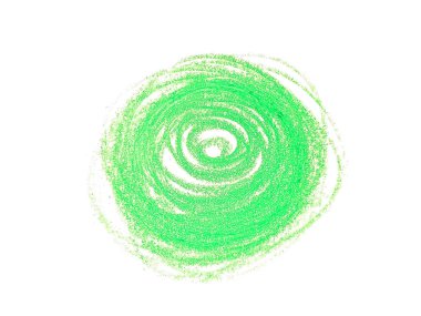 Beyaz kağıt üzerinde doğal renkli kalem dokusu. Yeşil renkli kalemler karalama dokusu. Beyaz arkaplanda soyut renkli kalemler. Bu bir el çizimi.