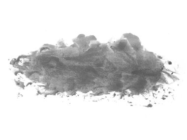 Siyah suluboya karalama dokusu. Beyaz arka planda soyut suluboya. Bu bir el çizimi. Siyah soyut suluboya arkaplan