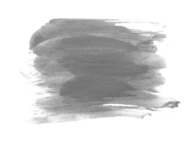 Siyah suluboya karalama dokusu. Beyaz arka planda soyut suluboya. Bu bir el çizimi. Siyah soyut suluboya arkaplan