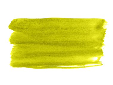 Sarı suluboya karalama dokusu. Beyaz arka planda soyut suluboya. Bu bir el çizimi. Sarı soyut suluboya arkaplan