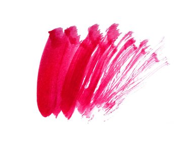 Beyaz arka planda soyut suluboya. Kırmızı suluboya karalama dokusu. Bu bir el çizimi. Kırmızı soyut suluboya arkaplan