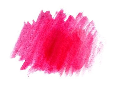 Beyaz arka planda soyut suluboya. Kırmızı suluboya karalama dokusu. Bu bir el çizimi. Kırmızı soyut suluboya arkaplan