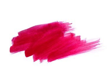 Beyaz arka planda soyut suluboya. Kırmızı suluboya karalama dokusu. Bu bir el çizimi. Kırmızı soyut suluboya arkaplan