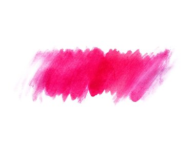 Beyaz arka planda soyut suluboya. Kırmızı suluboya karalama dokusu. Bu bir el çizimi. Kırmızı soyut suluboya arkaplan