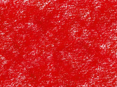 Beyaz arka planda soyut boya kalemi. Kırmızı pastel boya dokusu. Pastel boya lekesi. Bu bir el çizimi. Kırmızı soyut boya kalemi arkaplanı