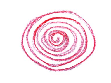 Beyaz arkaplanda soyut renkli kalemler. Renkli kalem dokusu. Bu bir el çizimi. Kırmızı renkli kalem arkaplanı