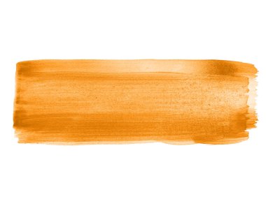 Turuncu suluboya karalama dokusu. Beyaz arka planda soyut suluboya. Bu bir el çizimi. Turuncu soyut suluboya arkaplan