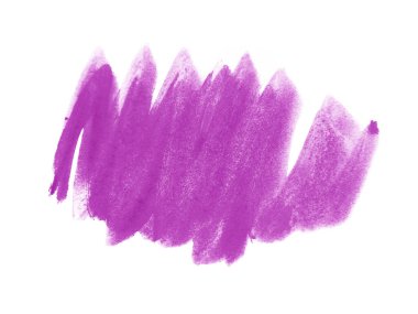 Mor suluboya karalama dokusu. Beyaz arka planda soyut suluboya. Bu bir el çizimi. Violet soyut suluboya arkaplan