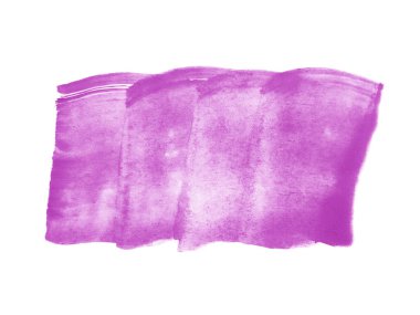 Mor suluboya karalama dokusu. Beyaz arka planda soyut suluboya. Bu bir el çizimi. Violet soyut suluboya arkaplan
