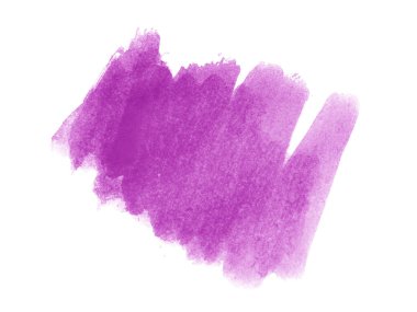 Mor suluboya karalama dokusu. Beyaz arka planda soyut suluboya. Bu bir el çizimi. Violet soyut suluboya arkaplan