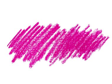 Mor pastel boya dokusu. Pastel boya lekesi. Beyaz arka planda soyut boya kalemi. Bu bir el çizimi. Violet veya pembe soyut boya kalemi arkaplanı