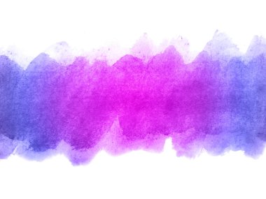 Mavi ve mor suluboya karalama dokusu. Bu bir el çizimi. Mavi ve mor soyut suluboya arkaplan