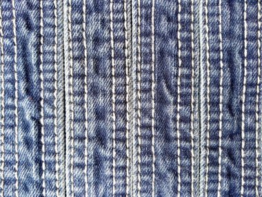 Denim kot kumaşı. Tasarım için Denim arkaplan dokusu. Kumaş kumaş. Arka plan olarak kullanılabilen mavi kot. Herhangi bir arkaplan için mavi kot dokusu