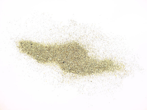 pile sand beach isolated on white background. Sand dune with clipping path. Sand dunes isolated on white background. Sand  beach texture