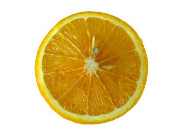 Beyaz arka planda portakal meyvesi. Turuncu renkli turunçgil