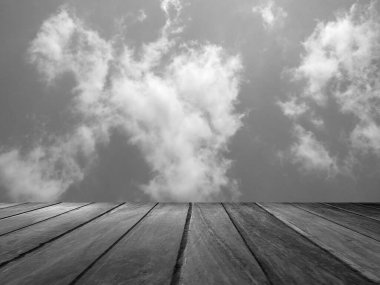 Bulutlu ahşap döşeme. Stüdyo masa arkaplanı
