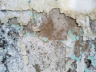 Kirli ve eski beton duvar dokusu. Eskimiş paslı metal soyut dokusu. Soyulmuş boyayla Grunge arkaplanı (Duvar dokusu duvar çerçevesi ve duvar arkaplanı olarak kullanılabilir) )