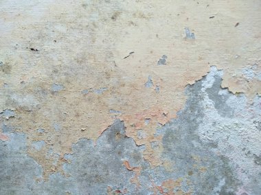 Kirli ve eski beton duvar dokusu. Eskimiş paslı metal soyut dokusu. Soyulmuş boyayla Grunge arkaplanı (Duvar dokusu duvar çerçevesi ve duvar arkaplanı olarak kullanılabilir) )