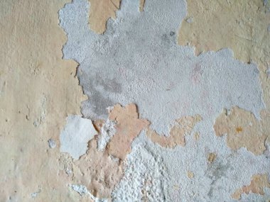 Kirli ve eski beton duvar dokusu. Eskimiş paslı metal soyut dokusu. Soyulmuş boyayla Grunge arkaplanı (Duvar dokusu duvar çerçevesi ve duvar arkaplanı olarak kullanılabilir) )