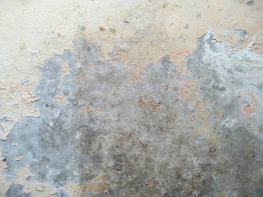 Kirli ve eski beton duvar dokusu. Eskimiş paslı metal soyut dokusu. Soyulmuş boyayla Grunge arkaplanı (Duvar dokusu duvar çerçevesi ve duvar arkaplanı olarak kullanılabilir) )