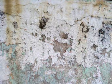 Kirli ve eski beton duvar dokusu. Eskimiş paslı metal soyut dokusu. Soyulmuş boyayla Grunge arkaplanı (Duvar dokusu duvar çerçevesi ve duvar arkaplanı olarak kullanılabilir) )