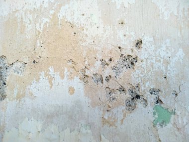 Kirli ve eski beton duvar dokusu. Eskimiş paslı metal soyut dokusu. Soyulmuş boyayla Grunge arkaplanı (Duvar dokusu duvar çerçevesi ve duvar arkaplanı olarak kullanılabilir) )