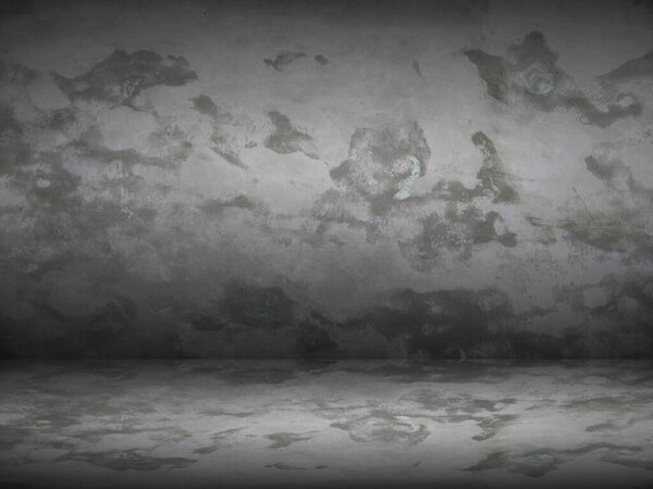 Texture dark floor with old wall. Abstract black background for web design templates, valentine, christmas, product studio room and business report with smooth gradient color