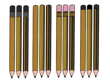 Kalem Kırtasiyesi Klip Sanat Koleksiyonu. Sanatçılar için kalem kırtasiyesi