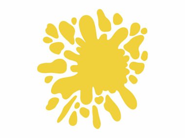 Renkli Splatter Soyut Şekil İllüstrasyonu. Renkli mürekkep lekeleri. Sıçrama Sıçratma Soyut Şekli Renkli