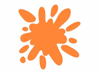 Renkli Splatter Soyut Şekil İllüstrasyonu. Renkli mürekkep lekeleri. Sıçrama Sıçratma Soyut Şekli Renkli