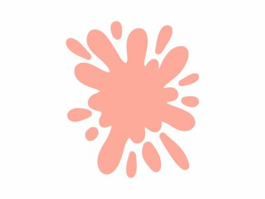 Renkli Splatter Soyut Şekil İllüstrasyonu. Renkli mürekkep lekeleri. Sıçrama Sıçratma Soyut Şekli Renkli