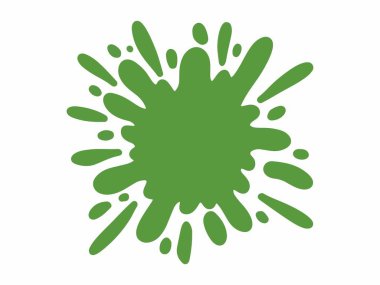 Renkli Splatter Soyut Şekil İllüstrasyonu. Renkli mürekkep lekeleri. Sıçrama Sıçratma Soyut Şekli Renkli