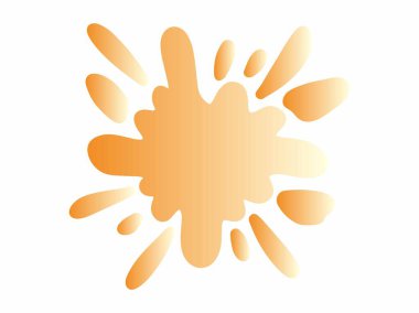 Renkli Splatter Soyut Şekil İllüstrasyonu. Renkli mürekkep lekeleri. Sıçrama Sıçratma Soyut Şekli Renkli