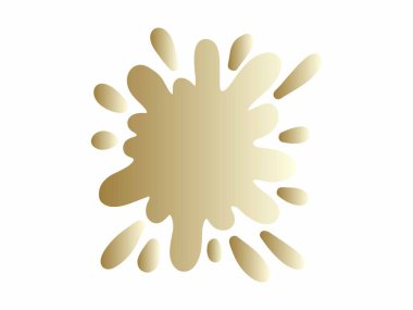 Renkli Splatter Soyut Şekil İllüstrasyonu. Renkli mürekkep lekeleri. Sıçrama Sıçratma Soyut Şekli Renkli