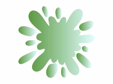 Renkli Splatter Soyut Şekil İllüstrasyonu. Renkli mürekkep lekeleri. Sıçrama Sıçratma Soyut Şekli Renkli