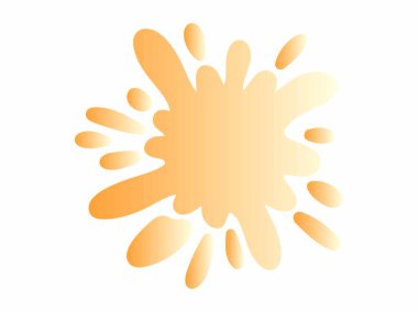 Renkli Splatter Soyut Şekil İllüstrasyonu. Renkli mürekkep lekeleri. Sıçrama Sıçratma Soyut Şekli Renkli