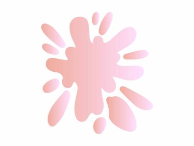 Renkli Splatter Soyut Şekil İllüstrasyonu. Renkli mürekkep lekeleri. Sıçrama Sıçratma Soyut Şekli Renkli