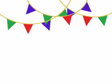 Birthday Flag Corner Frame Background. Party Flag Corner Border Frame Background. Pennant Flag Corner Frame Background. Hanging Flag Corner Border Frame Background. Pennant Flag Background. Birthday Flag Background. Hanging Flag Background clipart