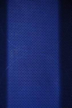 Hoparlör ızgara dokusu, mavi ve siyah. Reklam ve tasarım için harika bir zemin