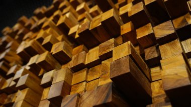 Aynı büyüklükte tahta bloklar, güzel ahşap dokular. Özgeçmiş ve dekoratif tasarımlar için iyi. Seçilene odaklan