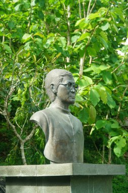 Sculpture of the painter Saptohoedojo at the Cemetery of Artists and Cultural Parks in Imogiri Bantul Yogyakarta clipart