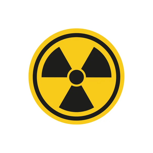 Radyoaktif Tehlike Işareti Nükleer Iyonize Etmeyen Radyasyon Sembolü Çinde Folyo — Stok Vektör