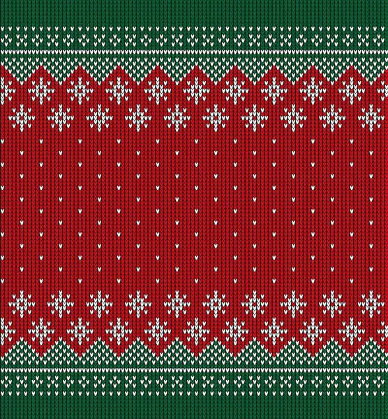 Suéter Feo Buffalo Plaid Feliz Navidad Feliz Año Nuevo Marco — Vector de stock
